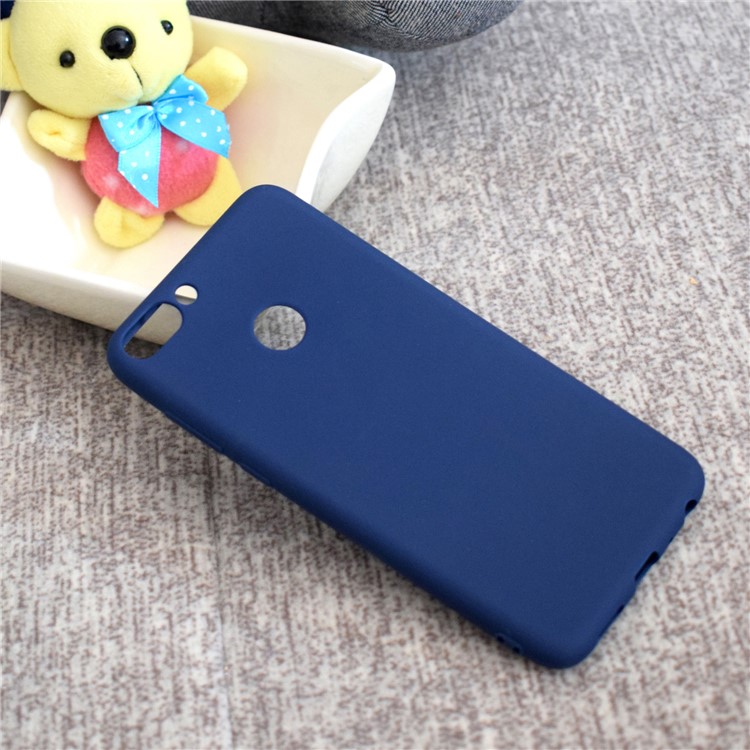 Soft Matte TPU Cell Phone Case for Huawei Honor 9 Lite/9 Youth Edition - Dark Blue-6