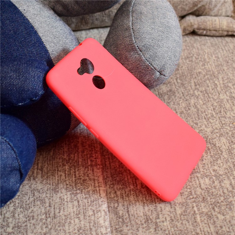 Soft Matte TPU Back Casing for Huawei Honor 6A/Honor 5C pro - Red-13