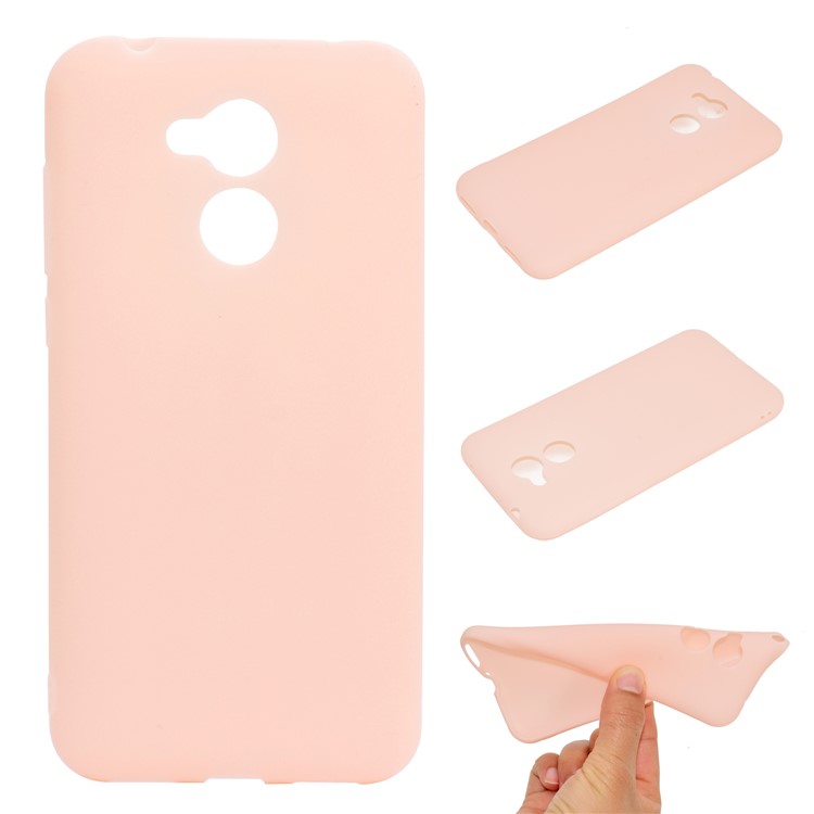 Soft Matte TPU Back Shell for Huawei Honor 6A/Honor 5C pro - Pink-1