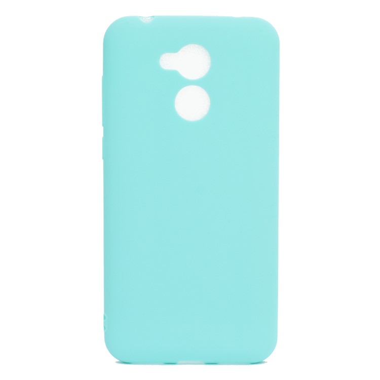 Soft Matte TPU Mobile Phone Case for Huawei Honor 6A/Honor 5C pro - Cyan-3