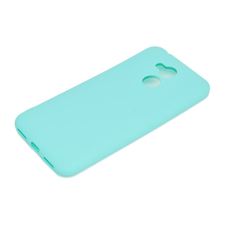 Soft Matte TPU Mobile Phone Case for Huawei Honor 6A/Honor 5C pro - Cyan-5