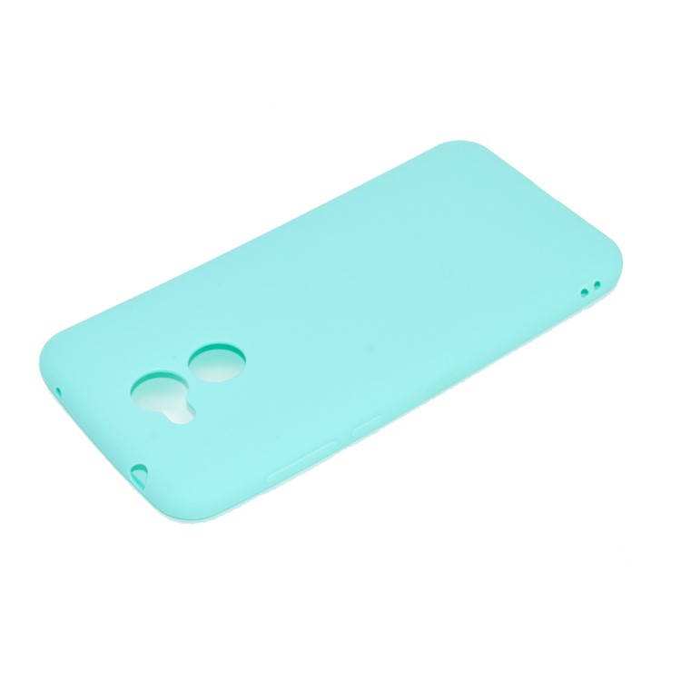 Soft Matte TPU Mobile Phone Case for Huawei Honor 6A/Honor 5C pro - Cyan-7