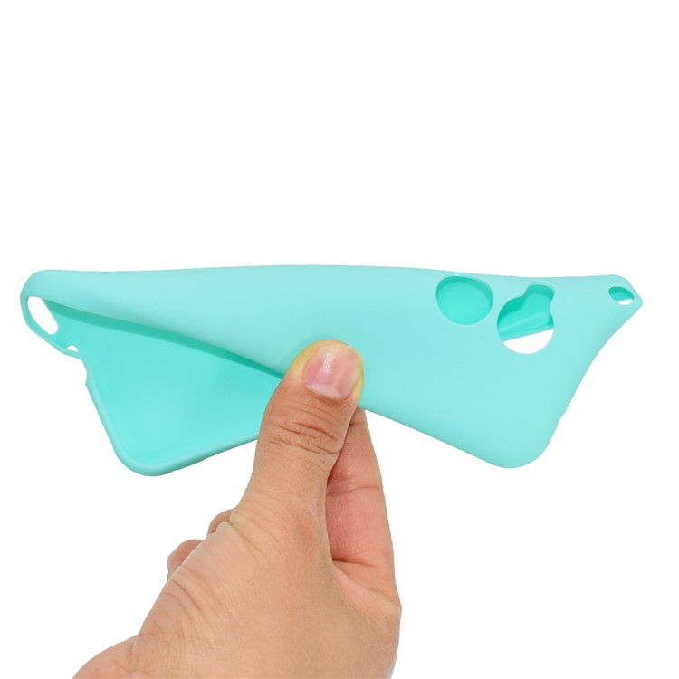 Soft Matte TPU Mobile Phone Case for Huawei Honor 6A/Honor 5C pro - Cyan-11