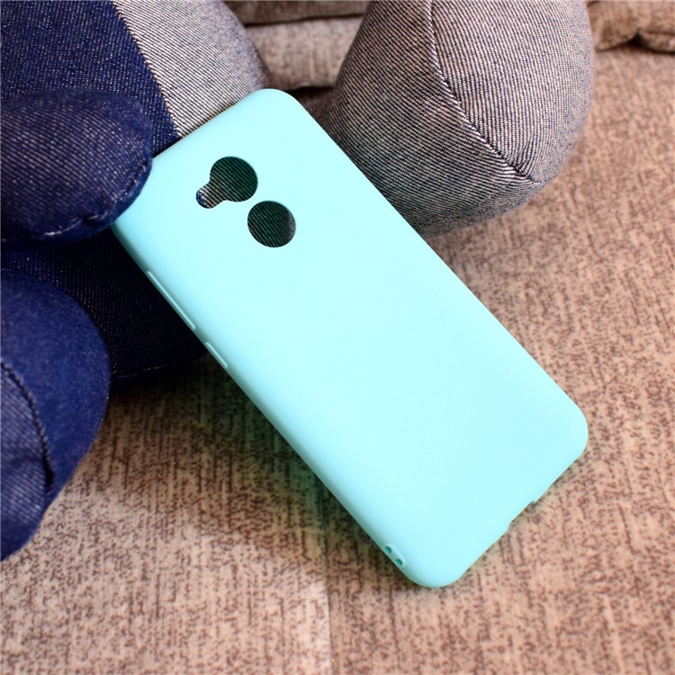 Soft Matte TPU Mobile Phone Case for Huawei Honor 6A/Honor 5C pro - Cyan-13