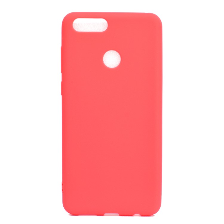 Soft Matte TPU Back Shell for Huawei Honor 7X - Red-2