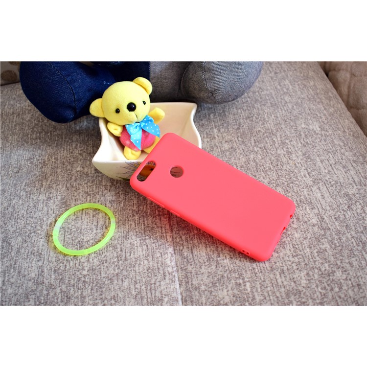 Soft Matte TPU Back Shell for Huawei Honor 7X - Red-7