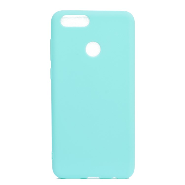 Soft Matte TPU Mobile Phone Case for Huawei Honor 7X - Cyan-2