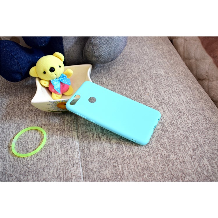 Soft Matte TPU Mobile Phone Case for Huawei Honor 7X - Cyan-7
