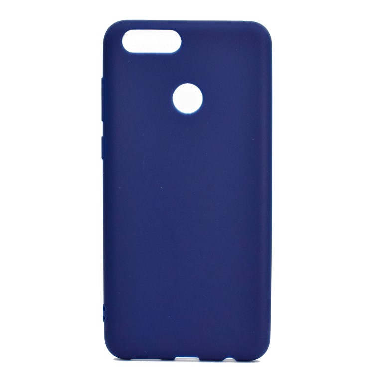 Soft Frosted TPU Cell Phone Case for Huawei Honor 7X - Dark Blue-2
