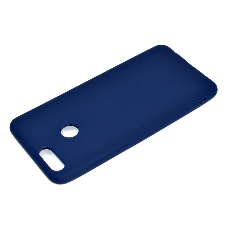 Soft Frosted TPU Cell Phone Case for Huawei Honor 7X - Dark Blue-4