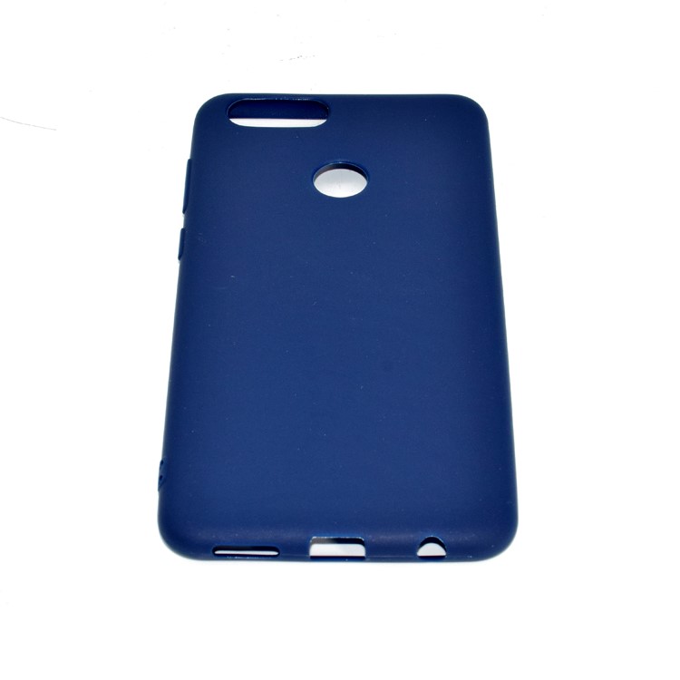 Soft Frosted TPU Cell Phone Case for Huawei Honor 7X - Dark Blue-5