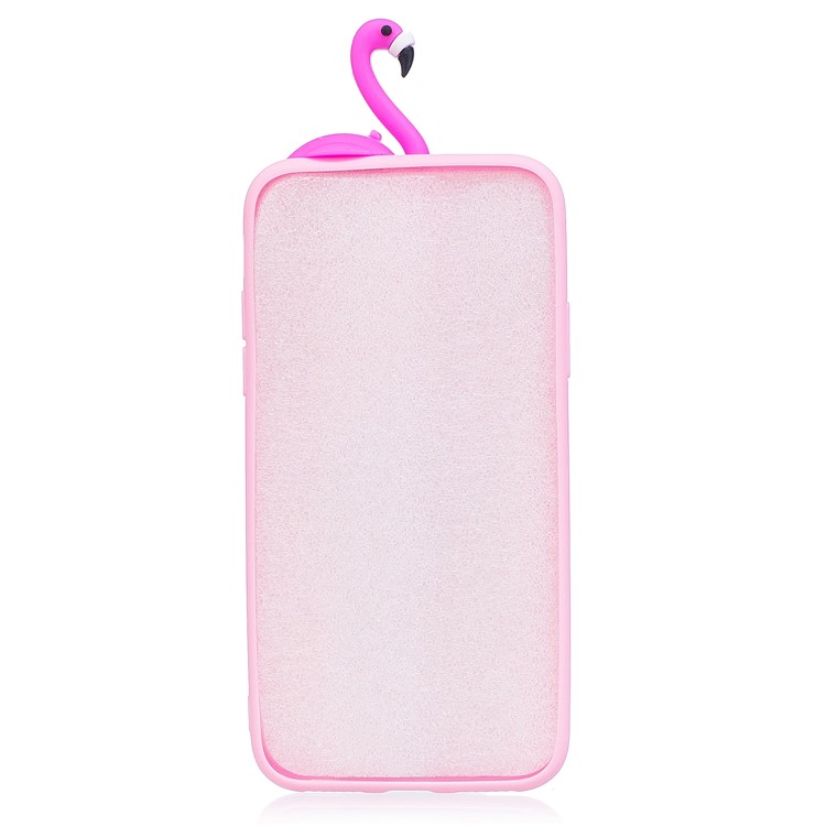3D Cute Cartoon Pattern Printing TPU Back Case for Huawei P10 Lite - Flamingo-4