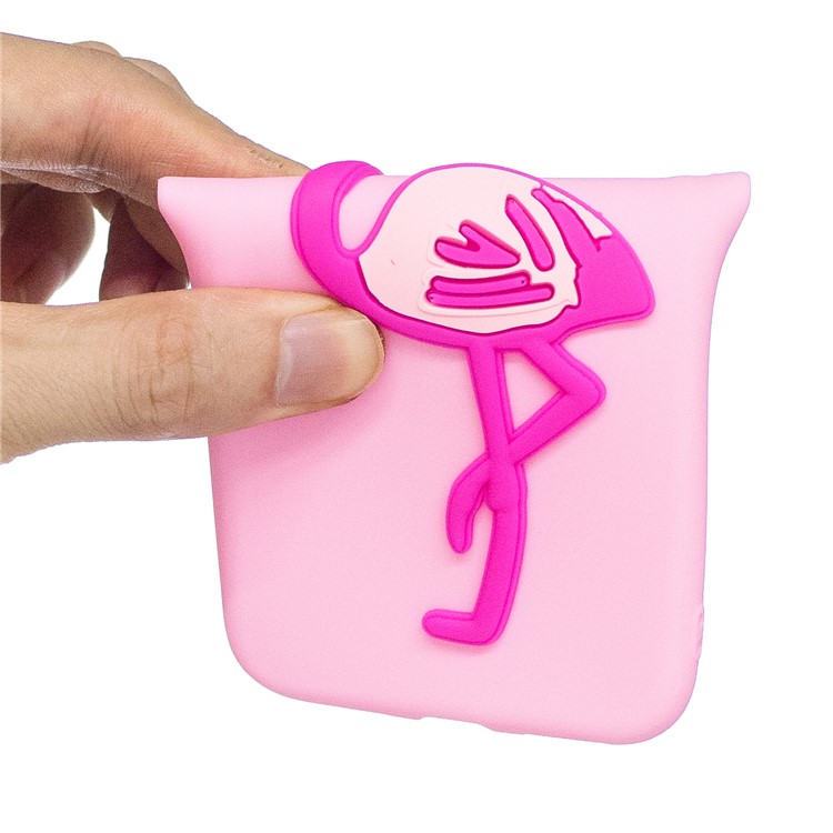 3D Cute Cartoon Pattern Printing TPU Back Case for Huawei P10 Lite - Flamingo-5