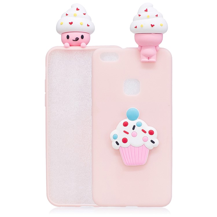 3D Ice Cream Pattern Printing TPU Cover Case for Huawei P10 Lite - Ice Cream-1