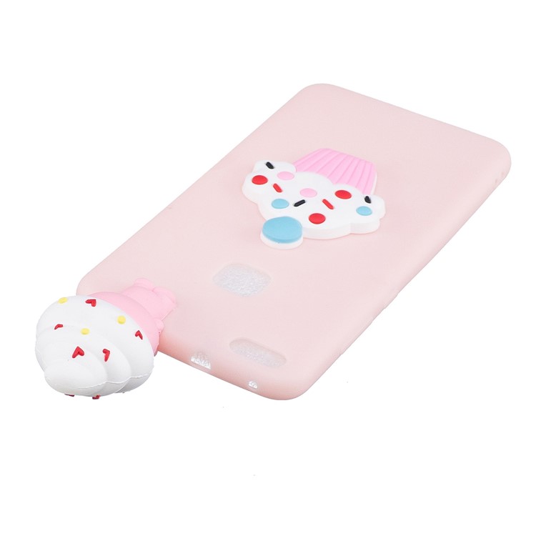 3D Ice Cream Pattern Printing TPU Cover Case for Huawei P10 Lite - Ice Cream-3