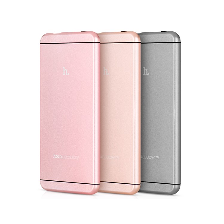 HOCO UPB03 6000mAh 2.1A Power Bank for iPhone iPad Samsung - Grey-2