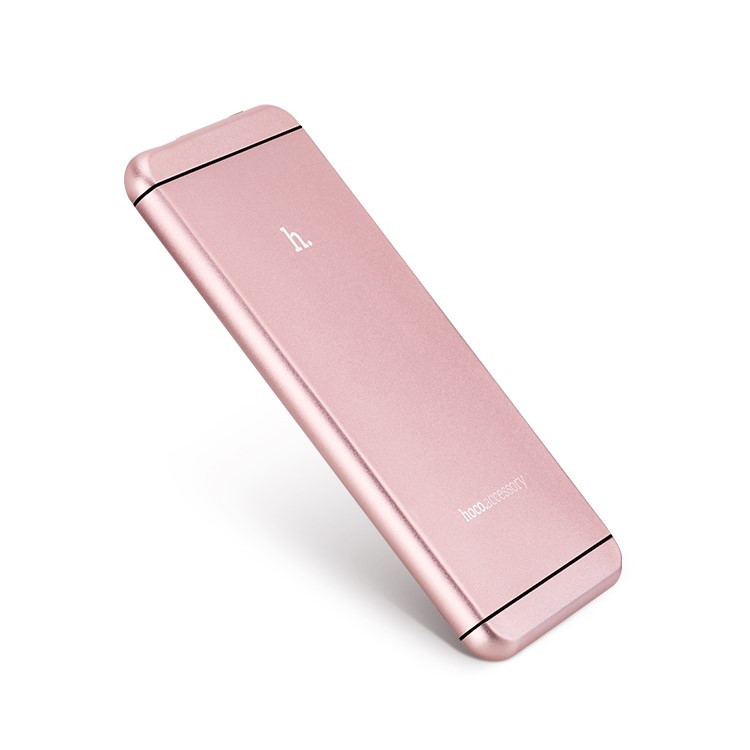 HOCO UPB03 6000mAh 2.1A Power Bank for iPhone iPad Samsung - Rose Gold Color-4