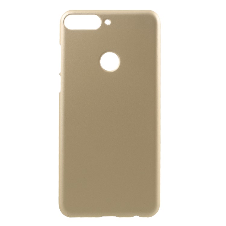 Rubberized Plastic Hard Phone Shell for Huawei Honor 7C / Enjoy 8 /Y7 Prime (2018) - Gold-1