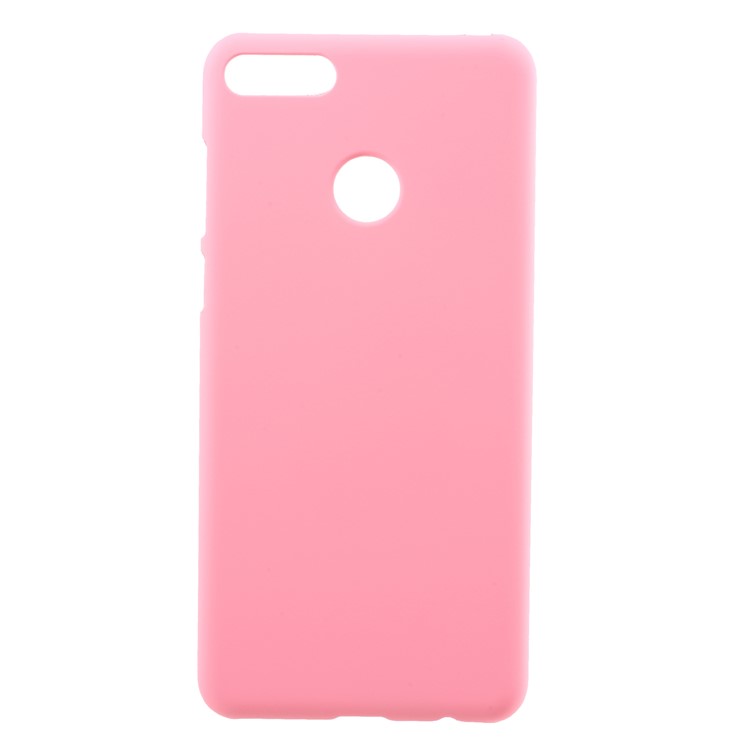 Rubberized PC Hard Mobile Phone Shell for Huawei Y9 (2018)/Enjoy 8 Plus - Pink-1