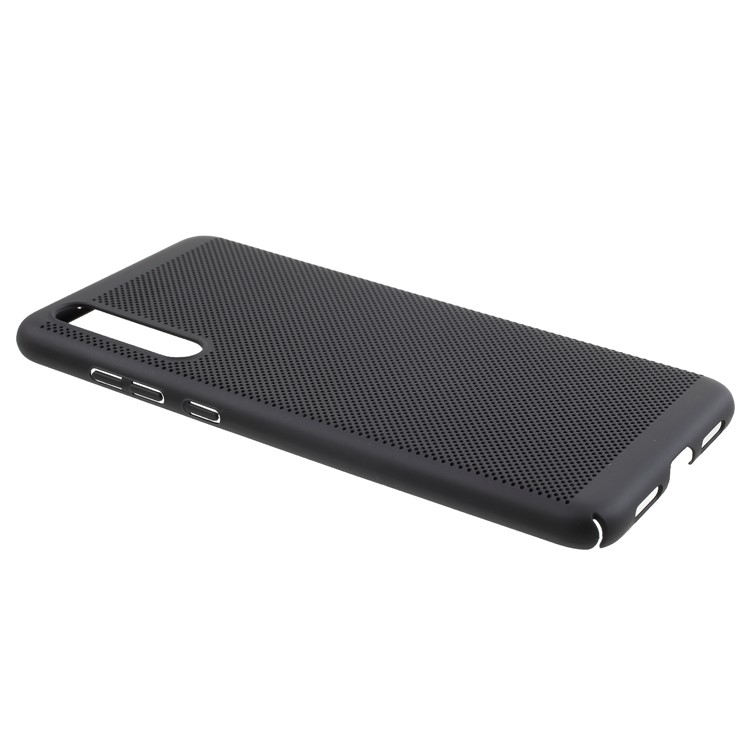 Hollow Mesh Rubberized Plastic Phone Case for Huawei P20 Pro - Black-3