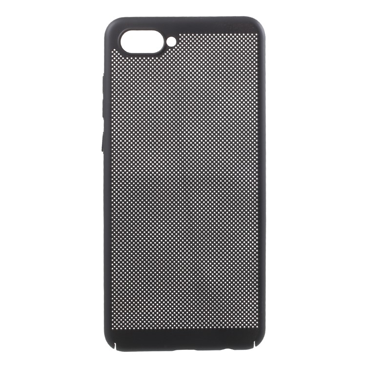Hollow Mesh Rubberized PC Phone Case for Huawei nova 2s - Black-1