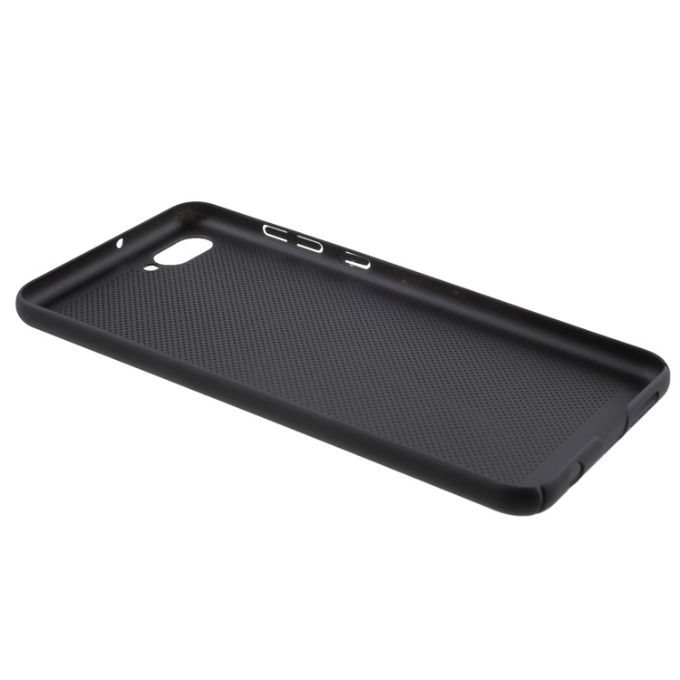 Hollow Mesh Rubberized PC Phone Case for Huawei nova 2s - Black-4