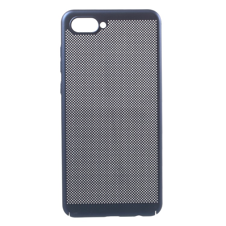 For Huawei nova 2s Rubberized Hollow Mesh Plastic Case Accessory - Blue-1