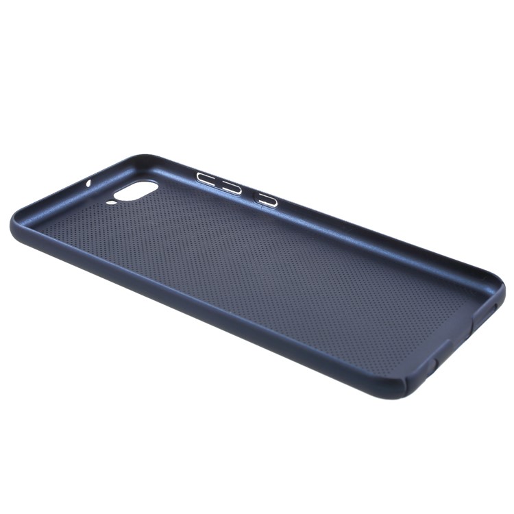 For Huawei nova 2s Rubberized Hollow Mesh Plastic Case Accessory - Blue-3
