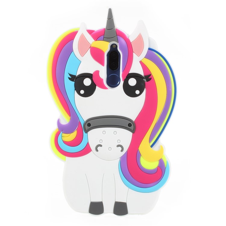 3D Unicorn Pattern Soft Silicone Case for Huawei Mate 10 Lite / Maimang 6 / nova 2i / Honor 9i (India)-1