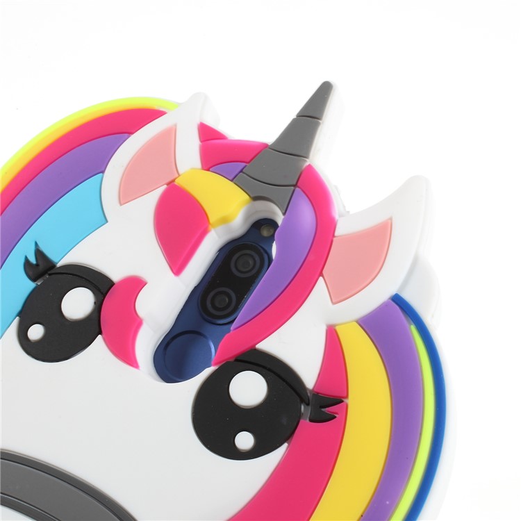 3D Unicorn Pattern Soft Silicone Case for Huawei Mate 10 Lite / Maimang 6 / nova 2i / Honor 9i (India)-4