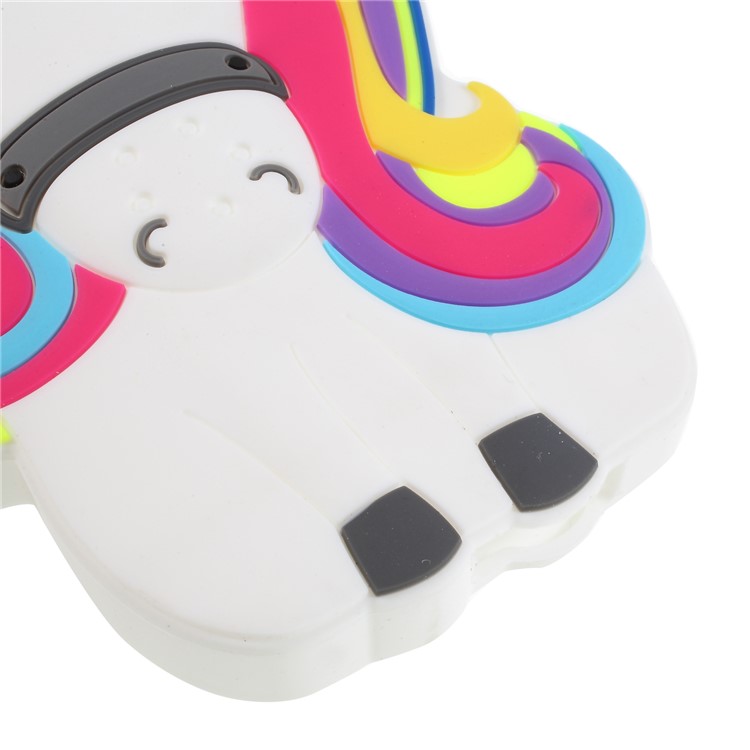 Lovely 3D Unicorn Silicone Back Phone Case for Huawei Y3 (2017)-5