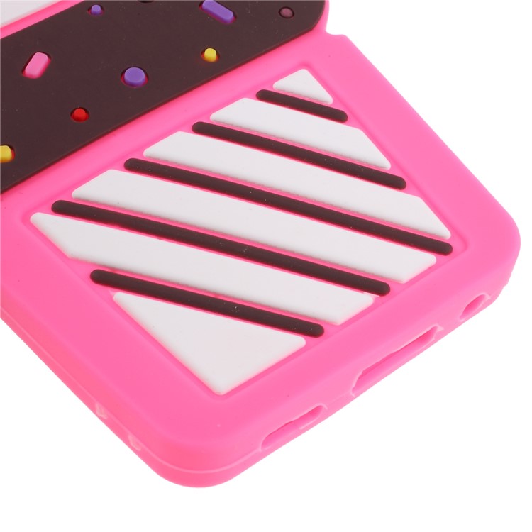 3D Cherry Ice Cream Silicone Mobile Phone Cover Case for Huawei P Smart / Enjoy 7S - Rose-5