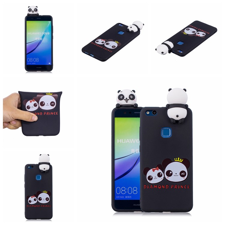3D Cute Doll Pattern Printing TPU Back Case for Huawei P10 Lite - Diamond Prince-7