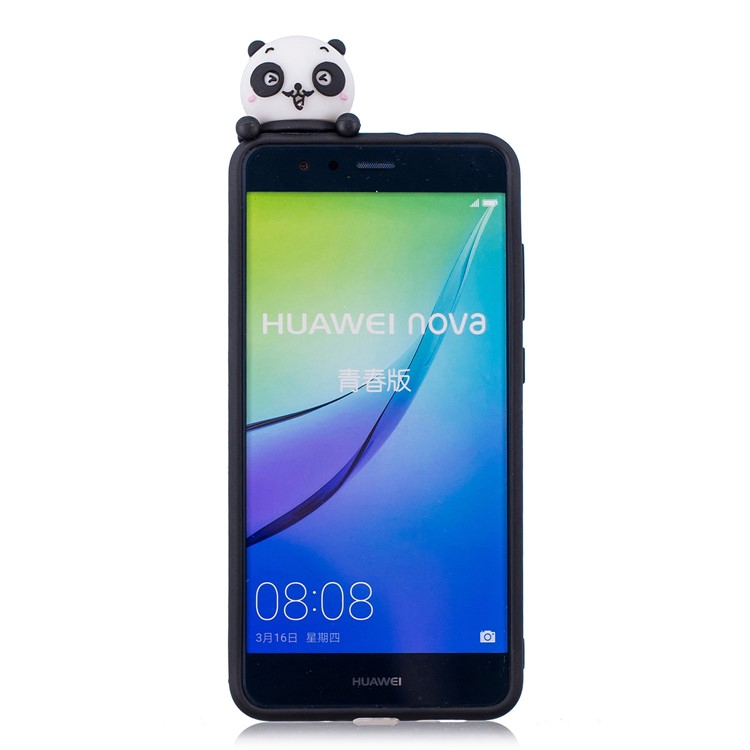 3D Cute Doll Pattern Printing TPU Protection Case for Huawei P10 Lite - Lovely Pandas-3