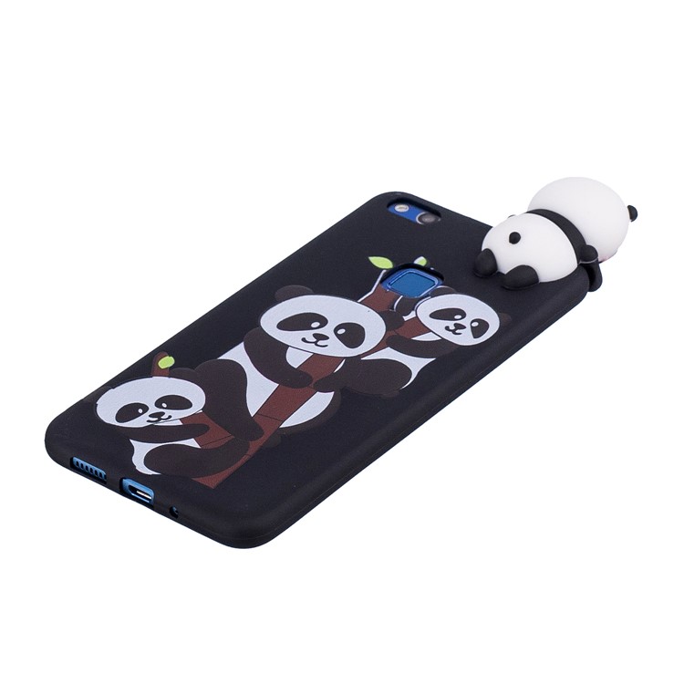 3D Cute Doll Pattern Printing TPU Protection Case for Huawei P10 Lite - Lovely Pandas-4