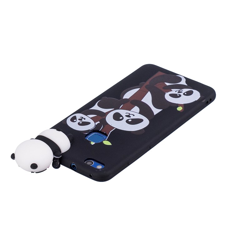 3D Cute Doll Pattern Printing TPU Protection Case for Huawei P10 Lite - Lovely Pandas-5