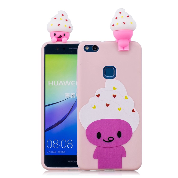 3D Cute Doll Pattern Printing TPU Case Cover Shell for Huawei P10 Lite - Cartoon Animal-1