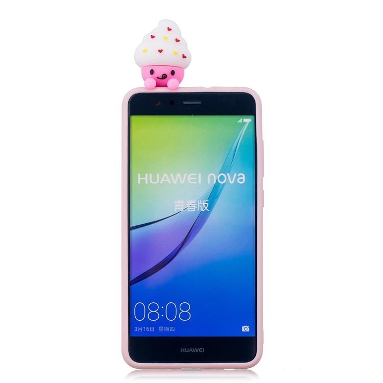3D Cute Doll Pattern Printing TPU Case Cover Shell for Huawei P10 Lite - Cartoon Animal-3