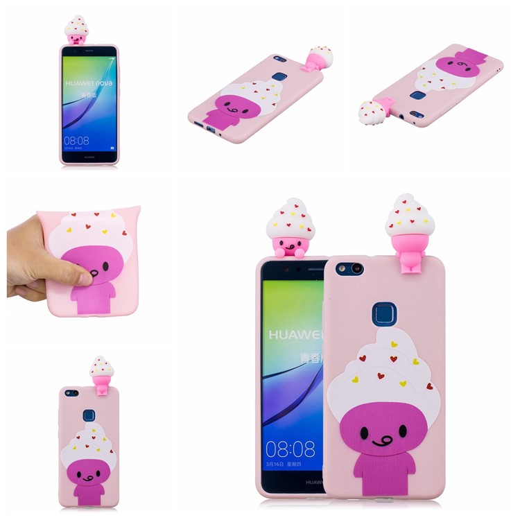 3D Cute Doll Pattern Printing TPU Case Cover Shell for Huawei P10 Lite - Cartoon Animal-7