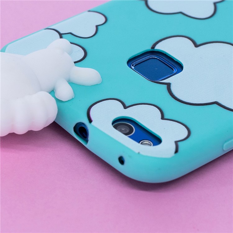 3D Cute Doll Pattern Printing TPU Case Back Shell for Huawei P10 Lite - Cloud Pattern-11