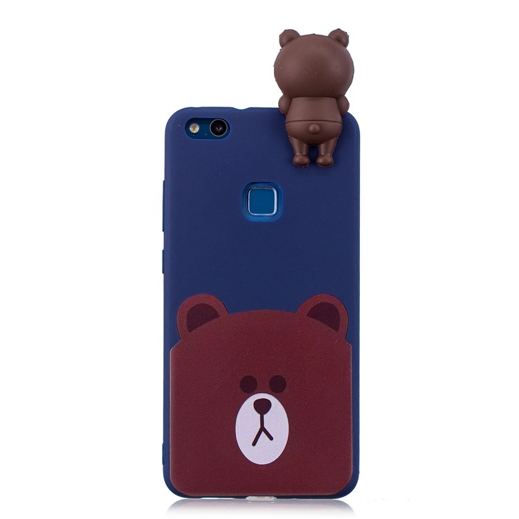 3D Cute Doll Pattern Printing TPU Case Accessory for Huawei P10 Lite - Bear-2