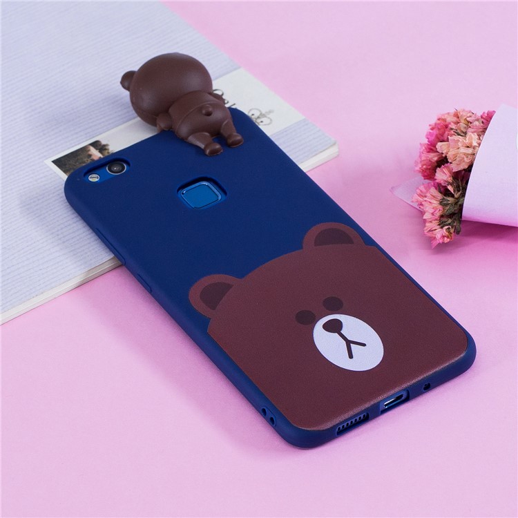 3D Cute Doll Pattern Printing TPU Case Accessory for Huawei P10 Lite - Bear-8