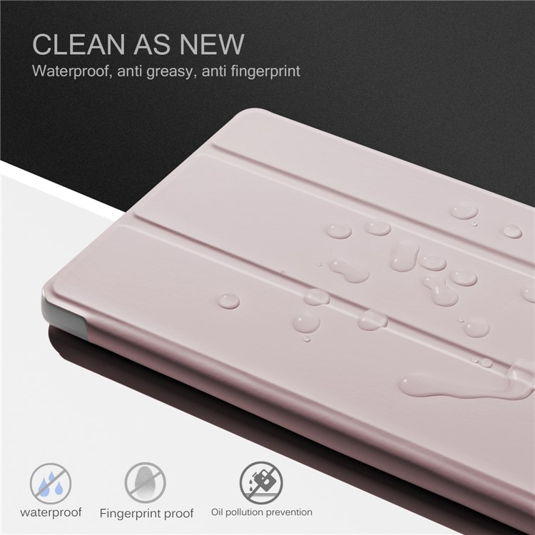 Flip Smart Leather Tri-fold Stand Protector Cover for Huawei MediaPad M5 8 - Rose Gold-3