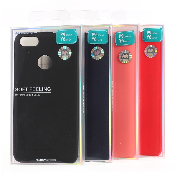 MERCURY GOOSPERY Matte Skin TPU Phone Cover for Huawei P9 lite mini/Y6 Pro (2017)/Enjoy 7 - Black-6