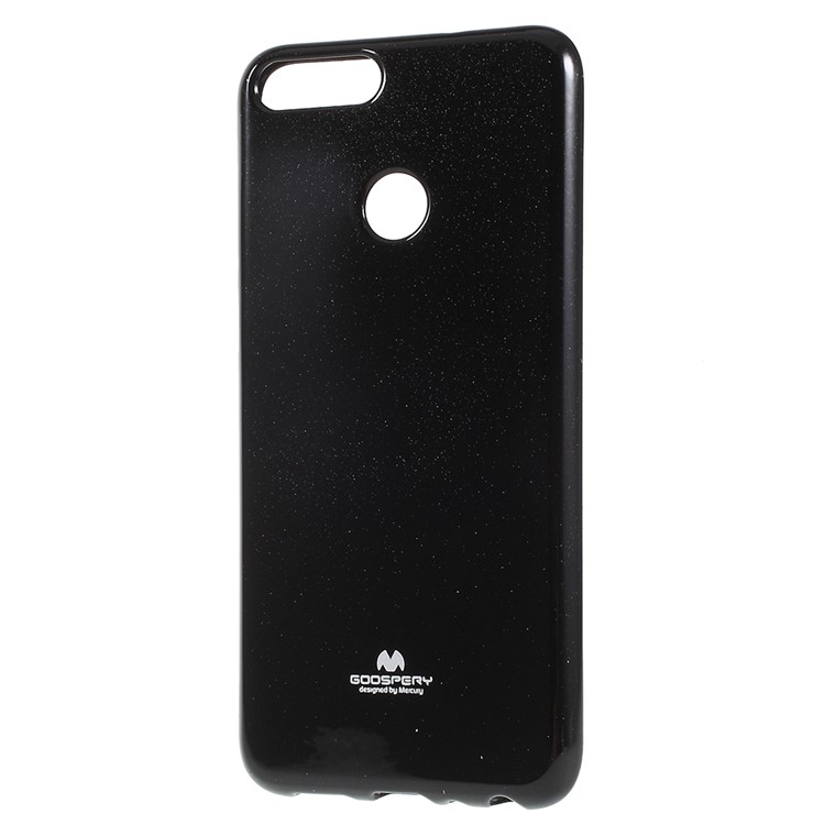 MERCURY GOOSPERY Glitter Powder TPU Jelly Back Case for Huawei P Smart / Enjoy 7S - Black-2