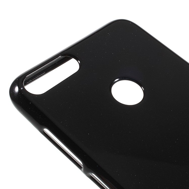 MERCURY GOOSPERY Glitter Powder TPU Jelly Back Case for Huawei P Smart / Enjoy 7S - Black-4