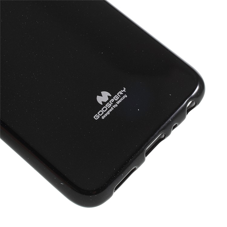 MERCURY GOOSPERY Glitter Powder TPU Jelly Back Case for Huawei P Smart / Enjoy 7S - Black-5