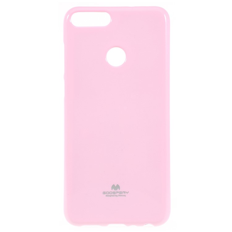 MERCURY GOOSPERY Glitter Powder TPU Mobile Phone Cover for Huawei P Smart / Enjoy 7S - Pink-1