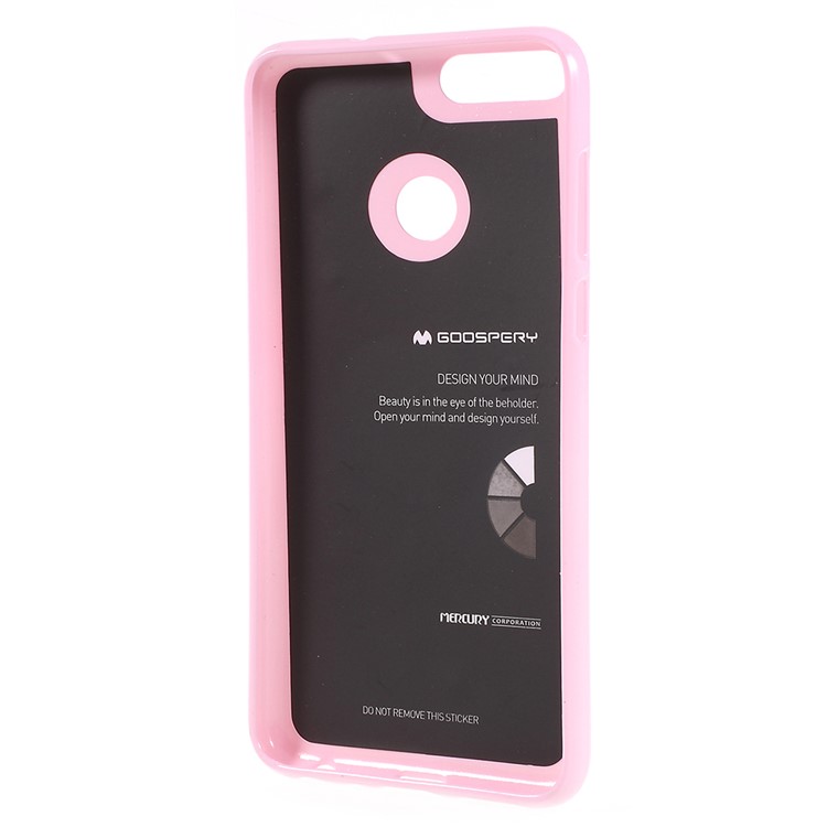 MERCURY GOOSPERY Glitter Powder TPU Mobile Phone Cover for Huawei P Smart / Enjoy 7S - Pink-3