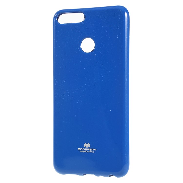 MERCURY GOOSPERY Glitter Powder TPU Mobile Casing for Huawei P Smart / Enjoy 7S - Blue-2